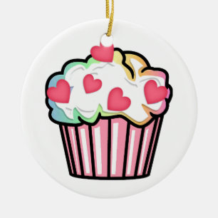 Cupcake Love Keramisch Ornament
