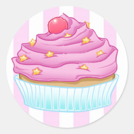 Cupcake Love Ronde Sticker