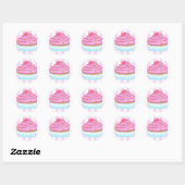 Cupcake Love Ronde Sticker (Vel)