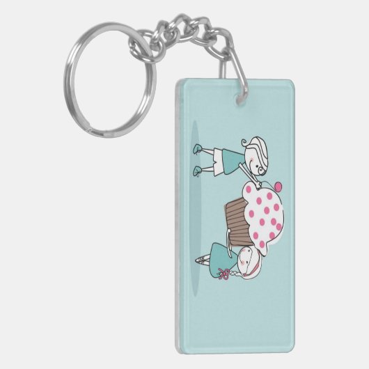 Cupcake Love Sleutelhanger (Voorkant Links)