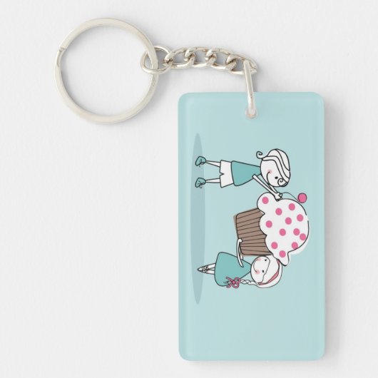 Cupcake Love Sleutelhanger (Voorkant)