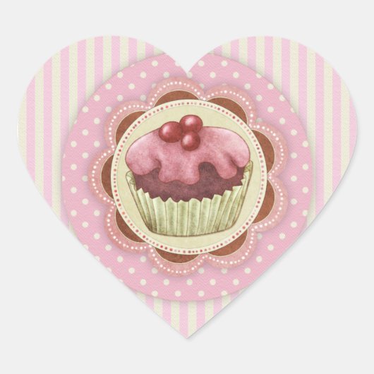 CupCake Love Sticker (Voorkant)