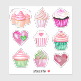 Cupcake Love Stickers - Collectie 1
