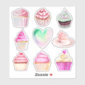 Cupcake Love Stickers - Collectie 2 (Vel)