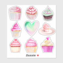 Cupcake Love Stickers - Collectie 2