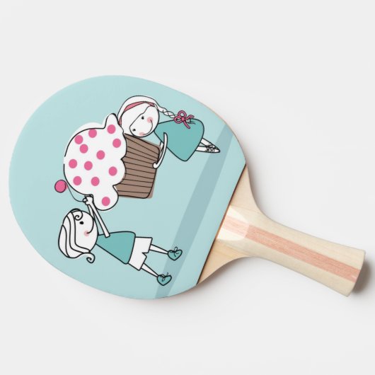 Cupcake Love Tafeltennisbatje (Zijkant)
