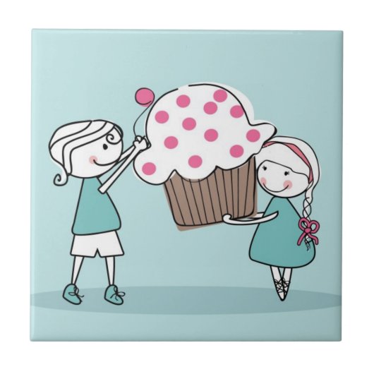 Cupcake Love Tegeltje (Voorkant)