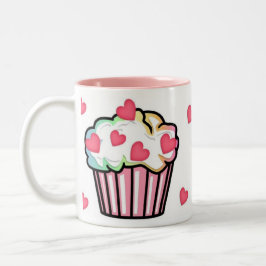 Cupcake Love Tweekleurige Koffiemok