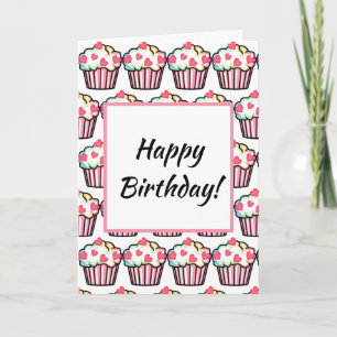 Cupcake Love Verjaardag Feestdagen Kaart