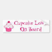 Cupcake Lover Bumpersticker (Voorkant)