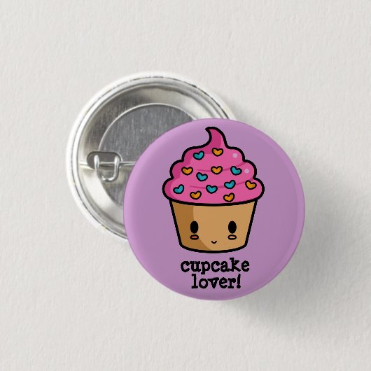 Cupcake Lover Button (Voorkant /achterkant)