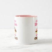 Cupcake Lover Childrens Librarian Gift Tweekleurige Koffiemok (Center)