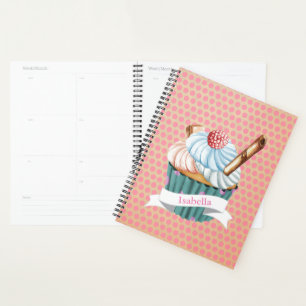 cupcake lovers retro-stijl planner
