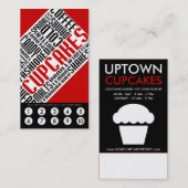 cupcake loyaliteit (wordWEBs) Klantenkaartje (Voorkant / Achterkant)