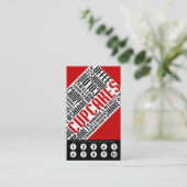 cupcake loyaliteit (wordWEBs) Klantenkaartje (Staand voorkant)