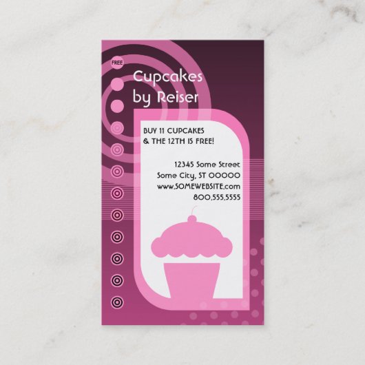 cupcake loyalty pinks (Voorkant)