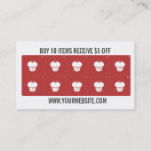 Cupcake Loyalty Visitekaartje (Achterkant)