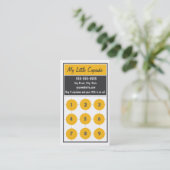 Cupcake Loyalty Visitekaartje Punch Card (Staand voorkant)