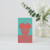 Cupcake Loyalty Visitekaartje Punch Card (Staand voorkant)