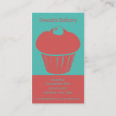 Cupcake Loyalty Visitekaartje Punch Card (Achterkant)