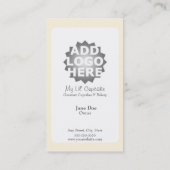 Cupcake Loyalty Visitekaartje Punch Card (Achterkant)