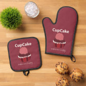 Cupcake maakt me blij Cupcake Ovenwant & Pannenlap Set (Top down)