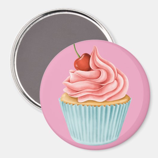 Cupcake Magneet (Voorkant / Achterkant)