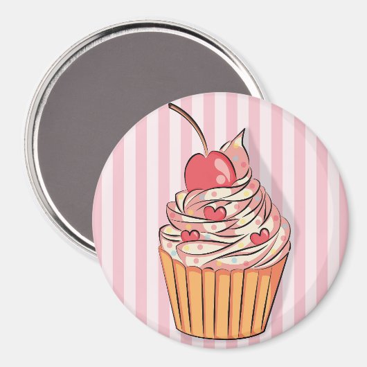 Cupcake Magneet (Voorkant / Achterkant)