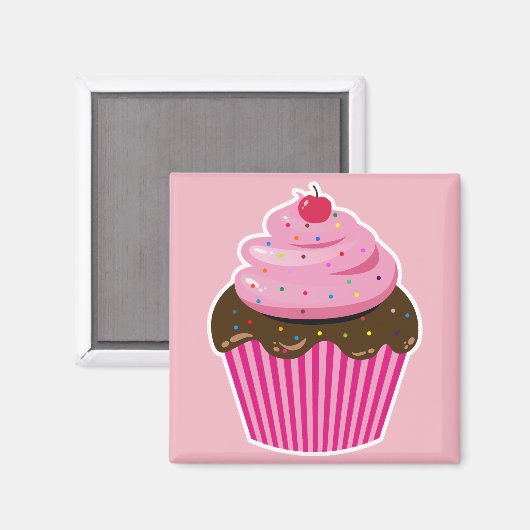 Cupcake Magneet (Voorkant / Achterkant)
