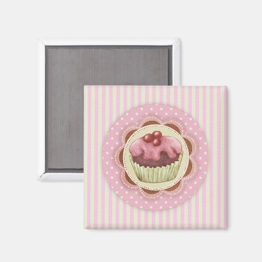 Cupcake Magnet (Voorkant / Achterkant)