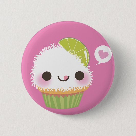 Cupcake Mania! Kokosnoot! Ronde Button 5,7 Cm (Voorkant)