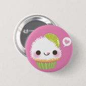 Cupcake Mania! Kokosnoot! Ronde Button 5,7 Cm (Voorkant /achterkant)