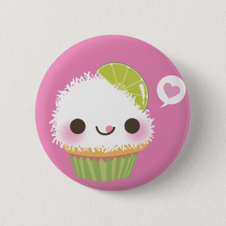 Cupcake Mania! Kokosnoot! Ronde Button 5,7 Cm