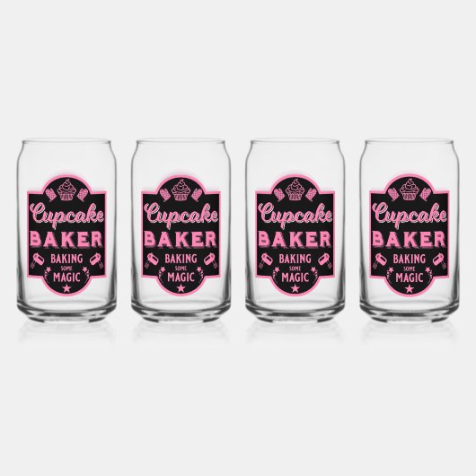 Cupcake Master Baker Blikvorm Glas (Voorkant)