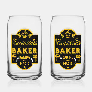 Cupcake Master Baker Blikvorm Glas