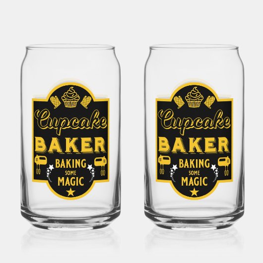Cupcake Master Baker Blikvorm Glas (Voorkant)