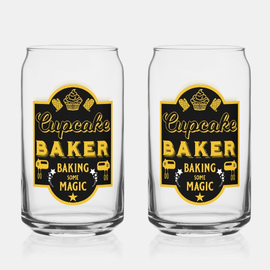 Cupcake Master Baker Blikvorm Glas (Achterkant)