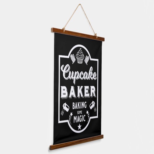Cupcake Master Baker Hangend Wandkleed (Gebogen)