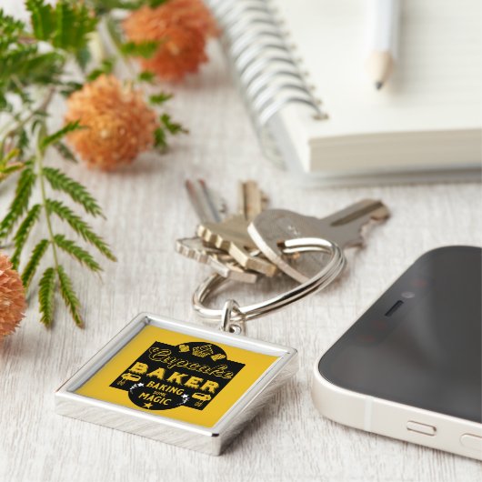 Cupcake Master Baker Sleutelhanger (Zijkant)