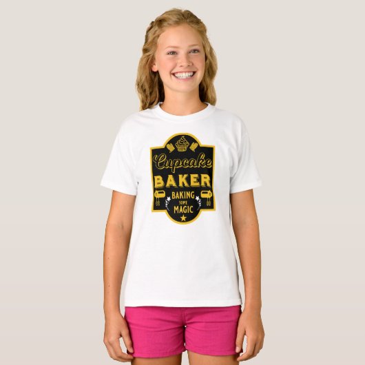 Cupcake Master Baker T-shirt (Voorkant volledig)