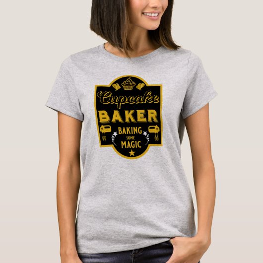 Cupcake Master Baker T-shirt (Voorkant)