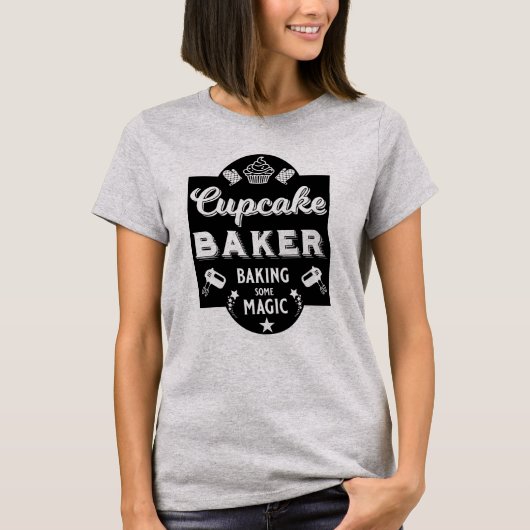 Cupcake Master Baker T-shirt (Voorkant)