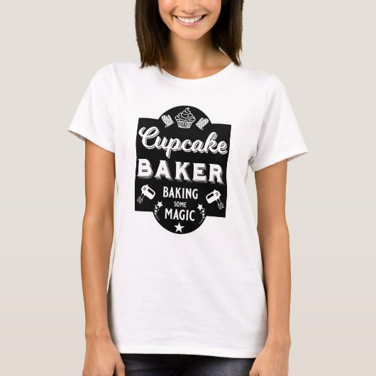 Cupcake Master Baker T-shirt (Voorkant)