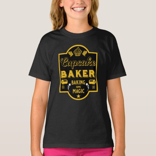 Cupcake Master Baker T-shirt (Voorkant)