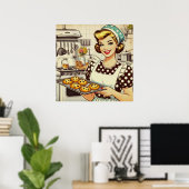 Cupcake Meisje Poster (Thuiskantoor)