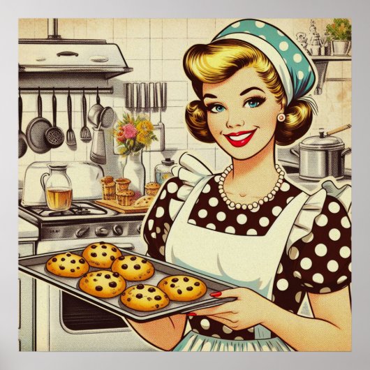 Cupcake Meisje Poster (Voorkant)
