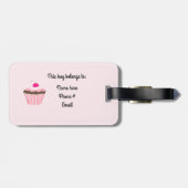 Cupcake met Cherry Bagagelabel (Achterkant horizontaal)