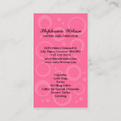 Cupcake met Cherry Baker Visitekaartje (Achterkant)