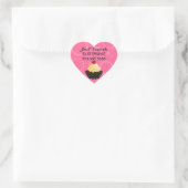 Cupcake met Cherry Bakery Hart Sticker (Tas)