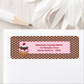 Cupcake met Cherry Bakery Return Label (Insitu)